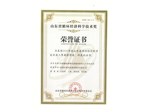 熱烈祝賀明碩環(huán)境集團(tuán)獲得2021年度山東省循環(huán)經(jīng)濟(jì)科學(xué)技術(shù)獎(jiǎng)三等獎(jiǎng)